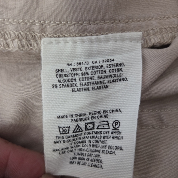 Anthropologie Cropped Utility Khaki Pants Size 29 - Picture 5 of 6